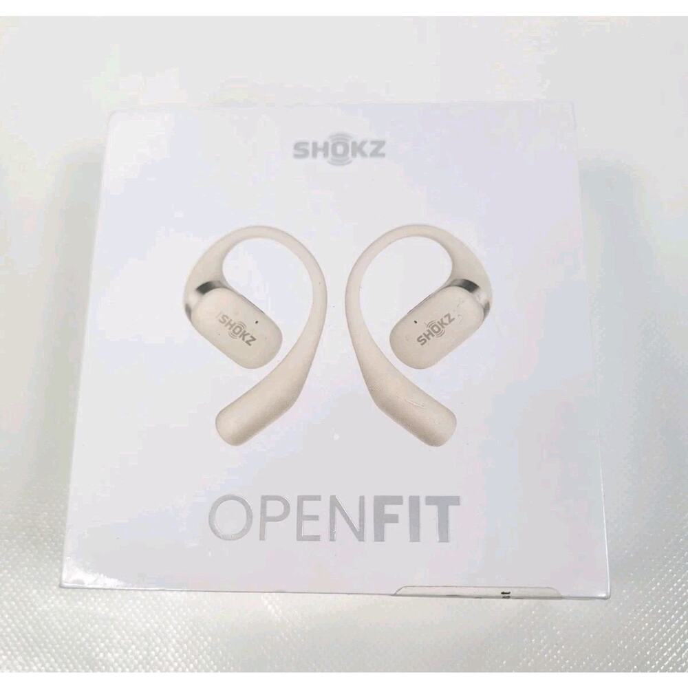 Shokz OpenFit Open-Ear Bluetooth True Wireless Earbuds - Beige T910 - Picture 2 of 5